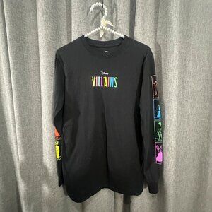 Disney Villains Long Sleeve Tee – Rainbow Graphic, Retro Vibes